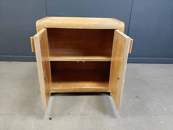 Image 1 of Mobile vintage in ancia tropicale spaccata, anni '70