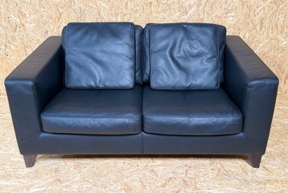 Image 1 of Machalke Design Bank Van Leer Model Pablo zwart