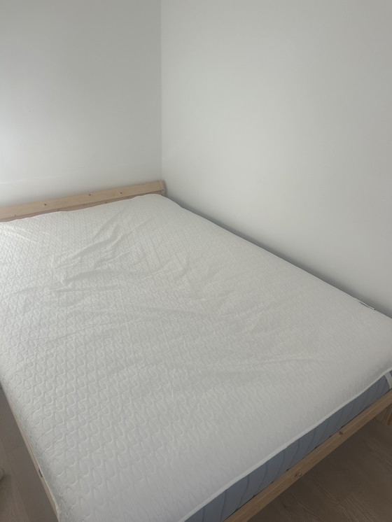 Image 1 of IKEA bed, mattress and cover