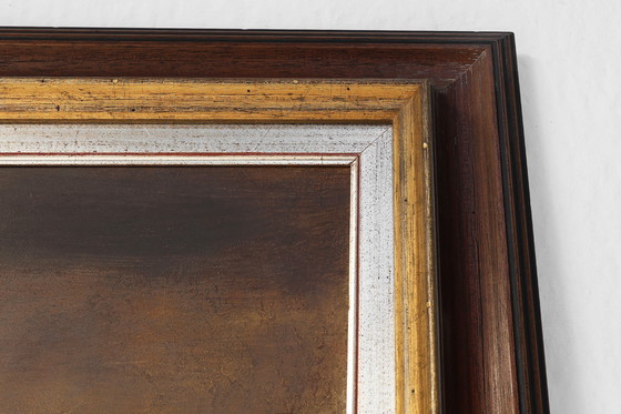 Image 1 of Large Signed Painting of a Hay Landscape from the Belgian Painter Frank Bogaert, ca. 1970