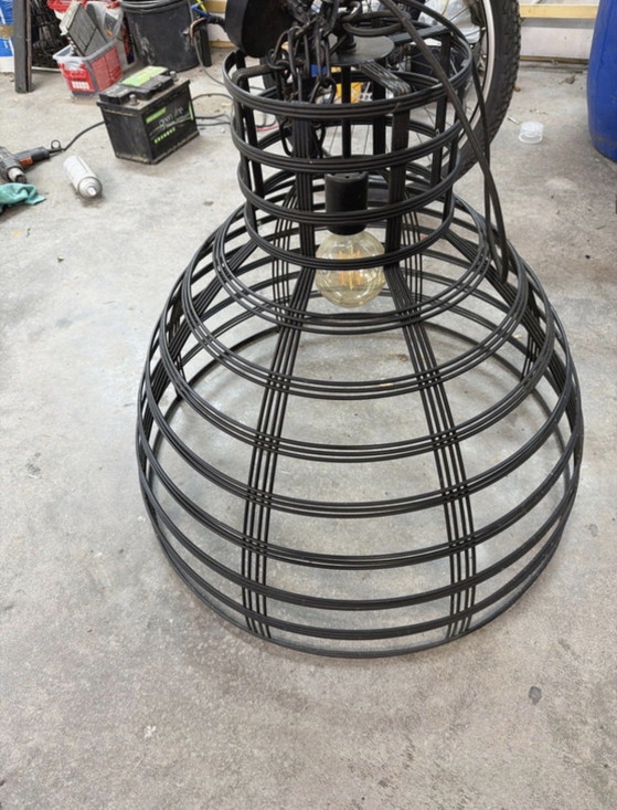 Juego de lámparas colgantes industriales de 50 y 70 cm. – Metal (photo 4 of 9)