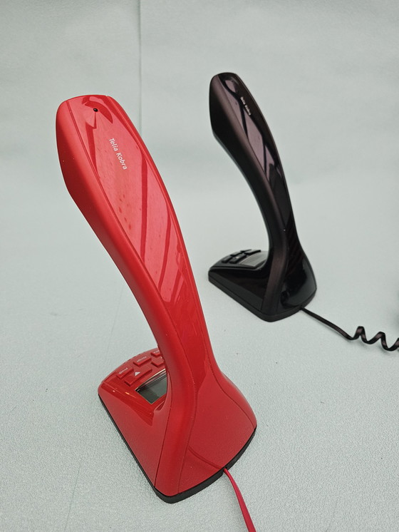 Image 1 of Two modern Telia Kobra phones, 1990s