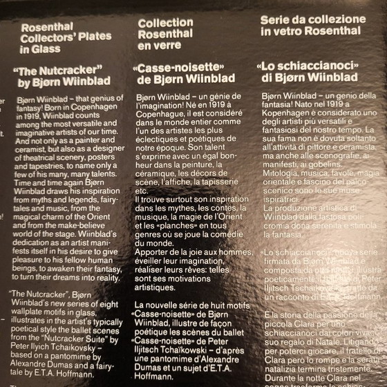 Image 1 of Oval convex frame and painting on glass, Clara Nutcracker Rosenthal, Bjorn Wiinblad Sweden