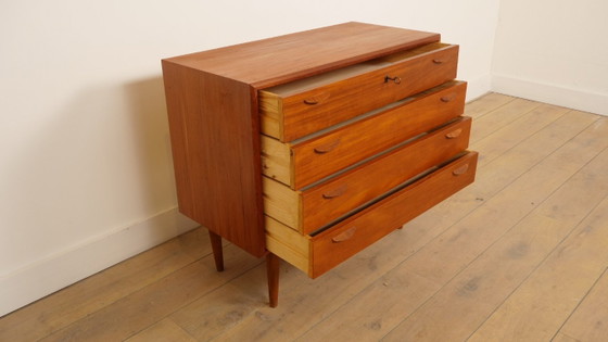Image 1 of Commode danoise vintage | 4 tiroirs | Teck