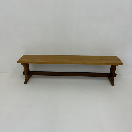 Image 1 of Banc vintage en bois massif, années 1970