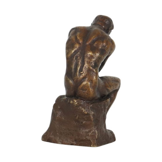 Naar Auguste Rodin Le Penseur De Denker Reproductie In Brons – Decoratieve objecten, Bronze (photo 5 of 10)
