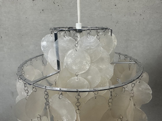 Image 1 of Lampada a sospensione capiz vintage