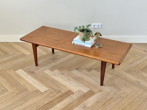 Vintage salontafel Deens teak hout jaren 50/60/70