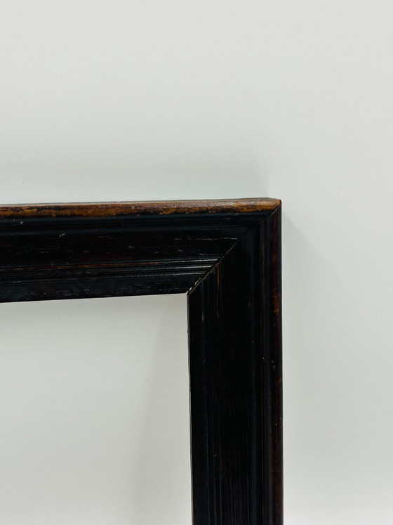 Image 1 of Cornice vintage in legno di quercia scura 18x34
