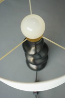 Model 42 Sculptural Ebonised Wood Table Lamp from Temde Leuchten, 1970s
