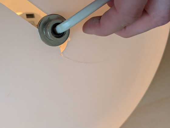 Image 1 of Grote ronde vloerlamp van mat glas