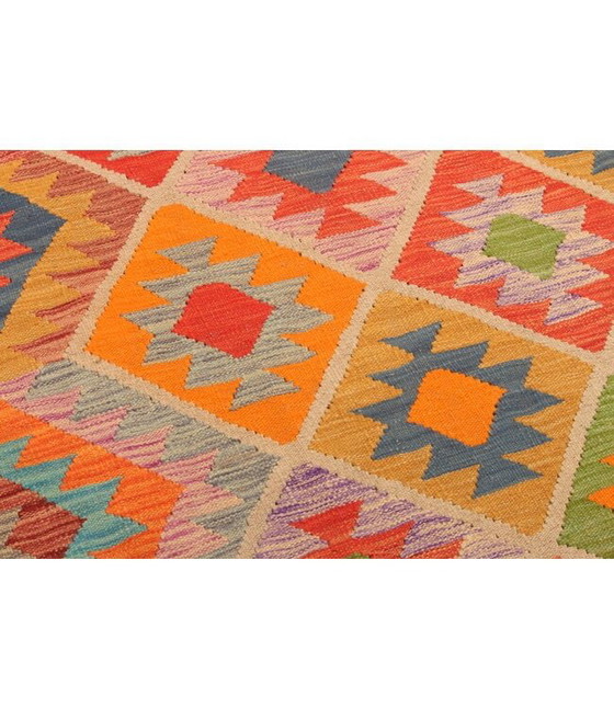 Image 1 of 304x206cm Handwoven Traditional Kelim Rug Wool Carpet