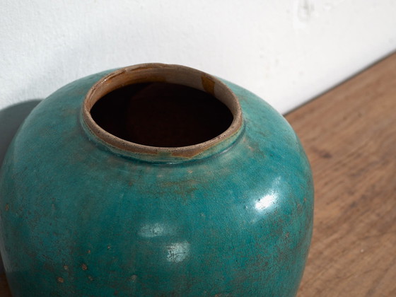 Antike türkisgrüne Vase (ca. 1820) #21 – Vasen (photo 16 of 22)