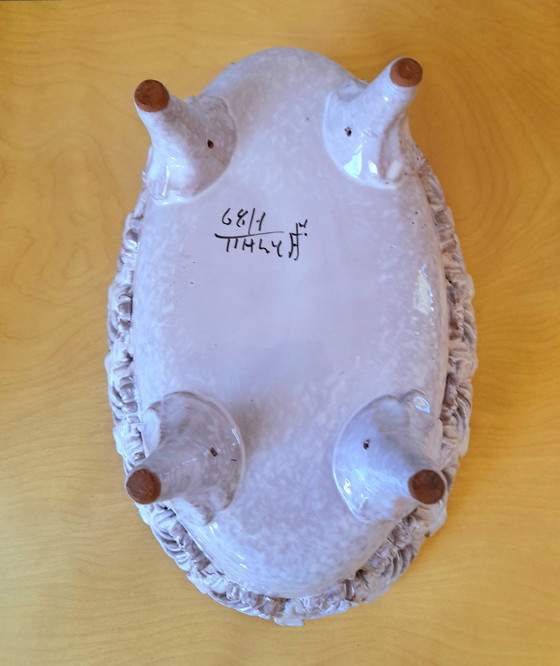 Image 1 of Coupe à fruits en céramiquetressée, Fratelli Fanciullacci 1950