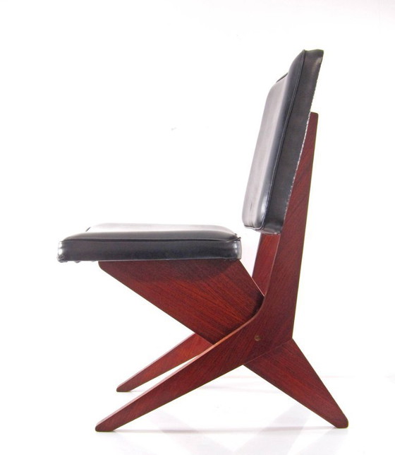 Image 1 of Pastoe FB 18 scissor fifties dining chair by Jan van Grunsven