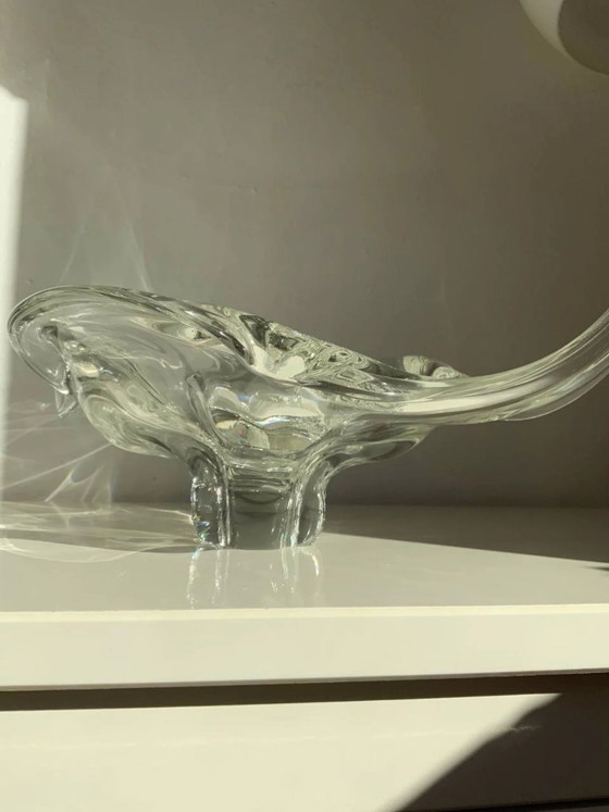 Image 1 of XXL-Skulpturschale aus Muranoglas – „Muschelelement“ – 2,3 kg – 1970er Jahre