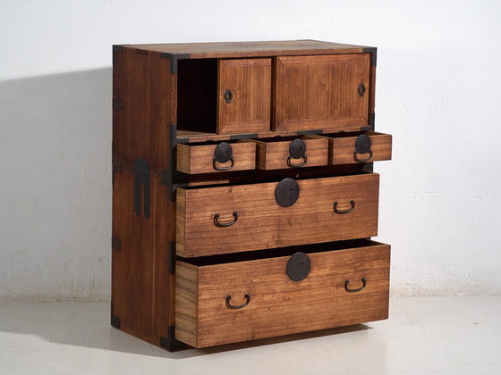 Tansu giapponese antico - Periodo Showa (c.1927) #55 – Cassettiere, Iron (photo 16 of 40)