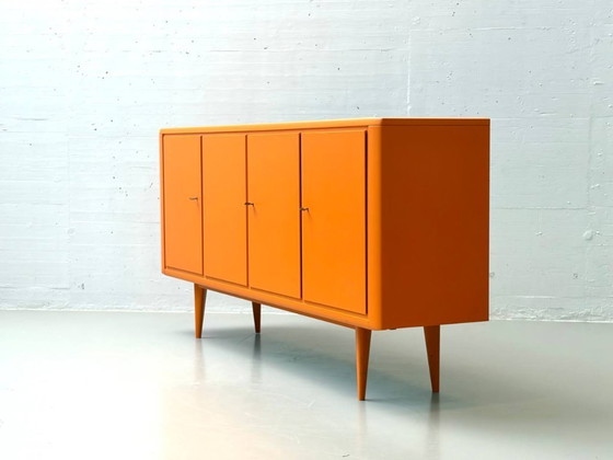 Image 1 of Buffet rétro orange vif, années 1960