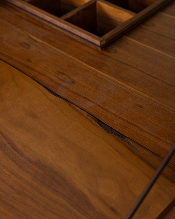 Image 1 of VINTAGE 1960S WOODEN SIDEBOARD WITH BAR COMPARTMENT, ITALIAN DESIGN