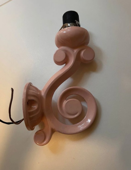 Image 1 of Pink Metal Wall Light