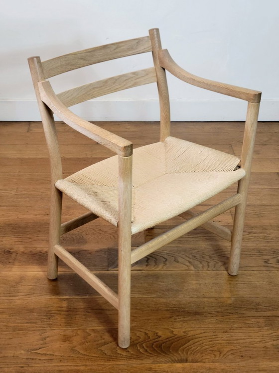 Image 1 of Juego de 6 sillas de comedor modelos CH46 y CH47 de Hans J. Wegner.