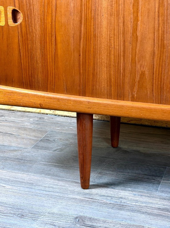 Image 1 of Teakhouten dressoir/credenza uit de jaren 60/70 van H.W. Klein Bramin, Deens modern design.