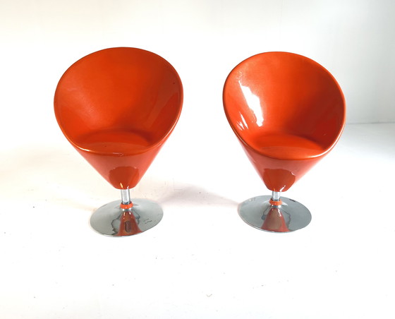 Image 1 of Ensemble de 2 fauteuils design vintage '80s