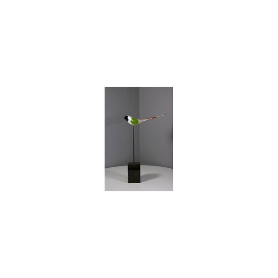 Image 1 of Vintage bird in iron, wood and marble by Livio Fantini, 2020