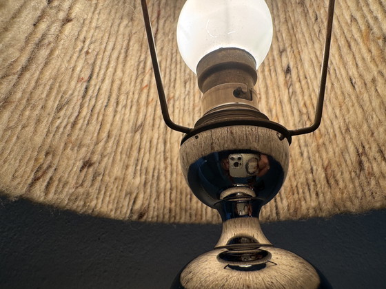 Image 1 of Small Space Age lamp in chrome and wool