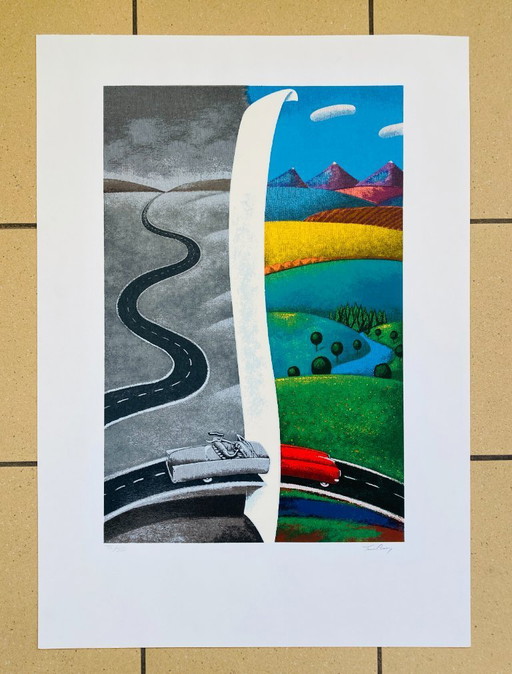 Vintage-Kunstwerke in bunten Farben - Ton Paay