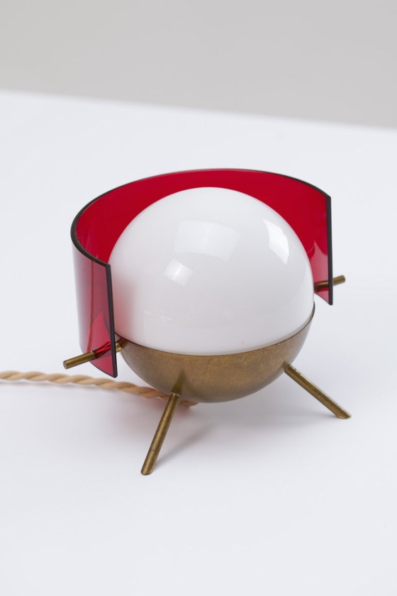 Image 1 of Zeldzame driepoot tafellamp - Stilux Milano