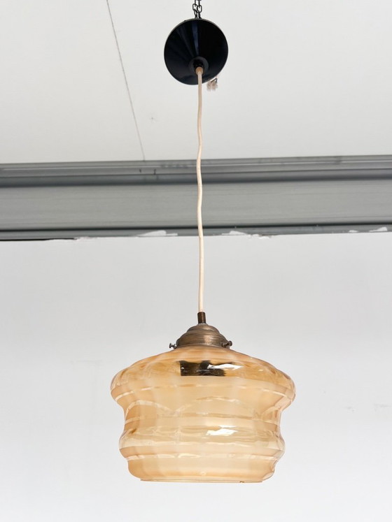 Lampada da soffitto vintage in vetro marrone, anni '60 – Lampade a sospensione, Metal (photo 5 of 8)