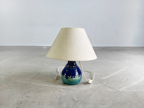 Image 1 of Original vintage ceramic table lamp Fat Lava Midcentury 1960