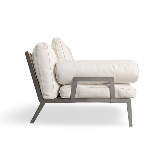 Image 1 of 2x Canapé Flexform Original en cuir beige Antonio Citterio