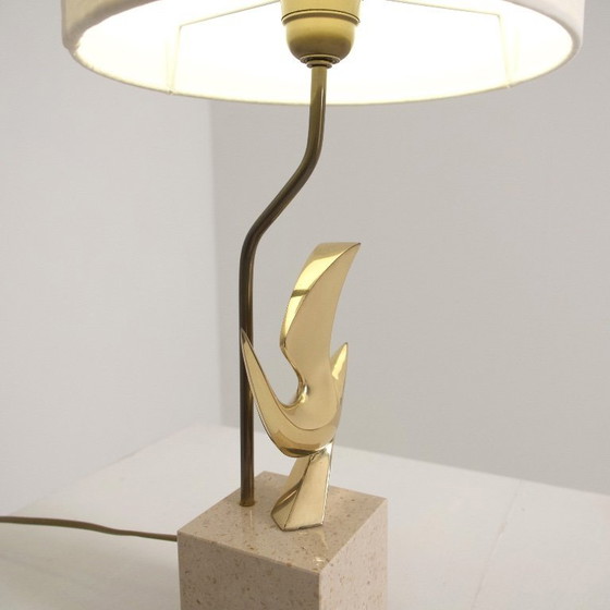 Image 1 of Luxurious French sculptural vintage Philippe Jean table lamp