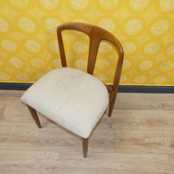 Image 1 of Set von 4 Teak Stühlen "Juliane" dining chairs Johannes Andersen, Uldum Møbelfabrik danish design denmark mid century retro 