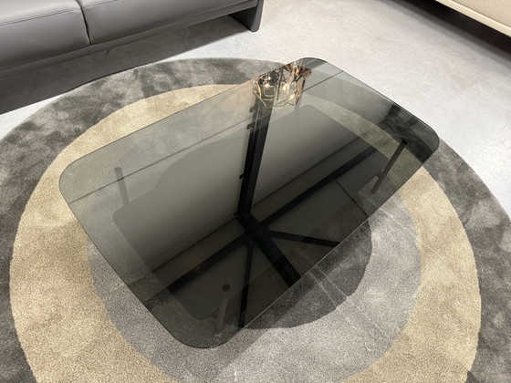 Image 1 of Rolf Benz 8870 Table basse Parssol Verre chêne noir 120x70
