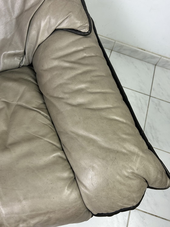Image 1 of Vintage leren fauteuil draaifauteuil