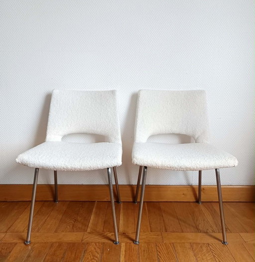 2x sedie bouclè Georges Frydman, 1960