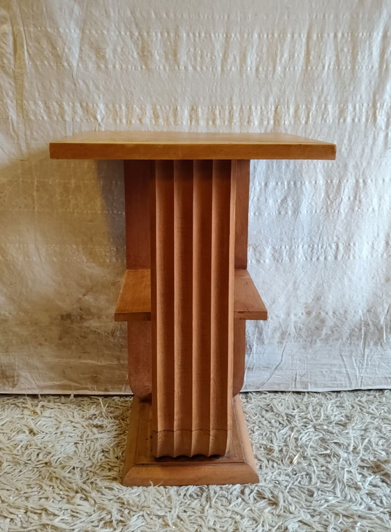Tavolino Art Déco in legno massello - metà del XX secolo – Tavolini (photo 3 of 8)