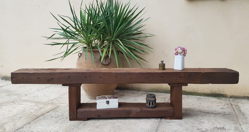 Wabi Sabi Wooden Console