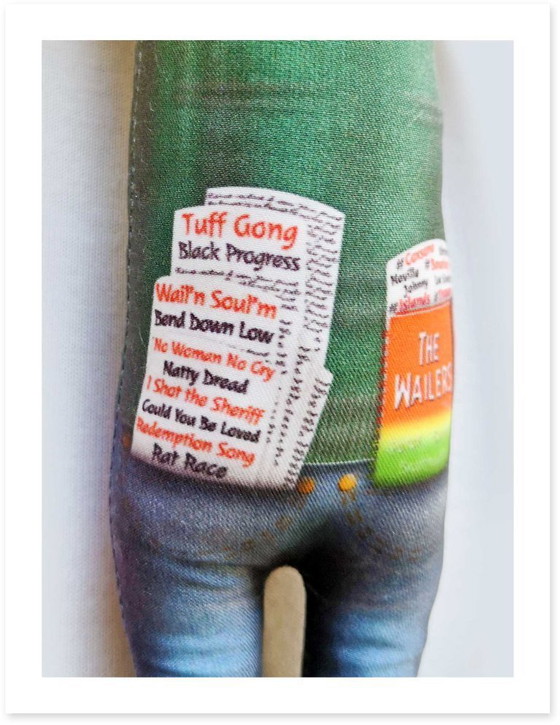 Image 1 of Bob Marley cadeau | Reggae decoratie kunstpop | Muziekkamer verzamelbeeldje