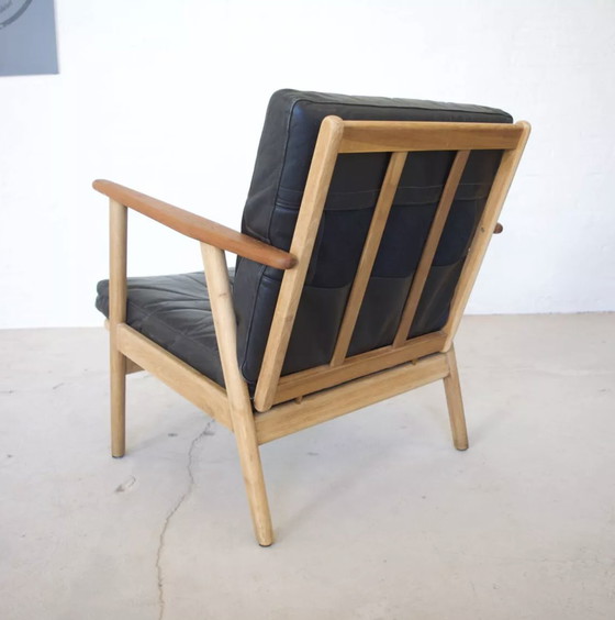 Image 1 of Danish mid-century teak & oak armchair, 1950s