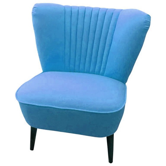 1 of 10 Hungarian Club Sky Chair 1950s,, Adjustable recliner chair, Velvet, Pink, Mid Century Modern (photo 6 of 10)
