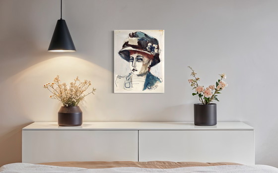 Image 1 of Robert Detheux, dipinto raro del 1963