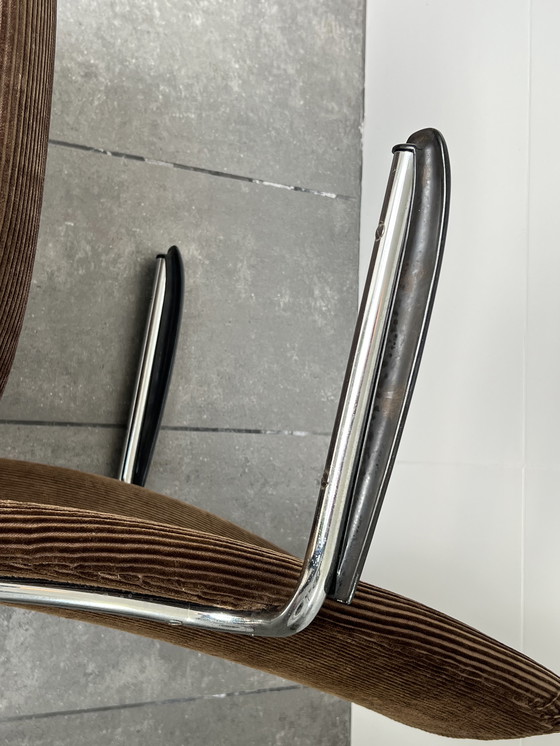 Image 1 of 2 X De Wit Sillas , Sillones , Tejido acanalado Marrón Original