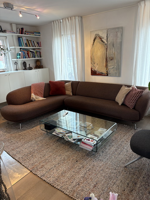 Sofá esquinero Leolux marrón