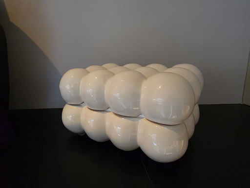 Bubbles box L beige from Zuiver