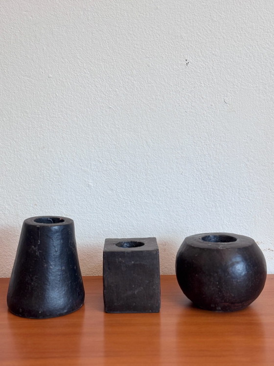 Portacandele brutalisti vintage in ceramica – the cute vintage (photo 8 of 8)