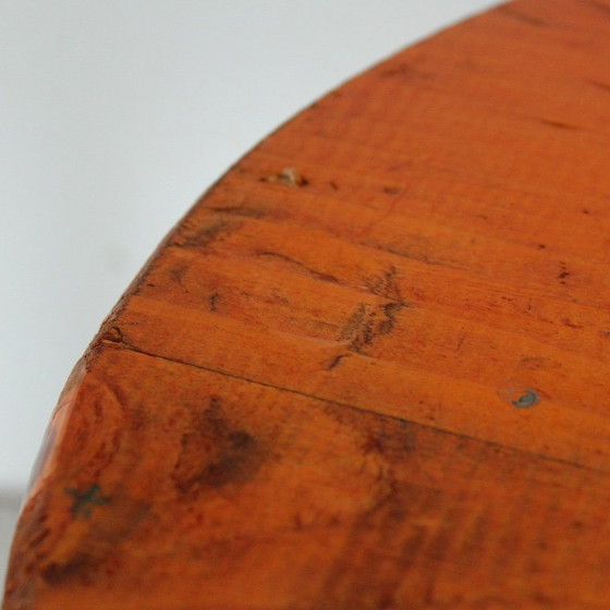 Image 1 of 2x fir wood stools in the style of the "Méribel" model by Charlotte Perriand, Italy, 1960s